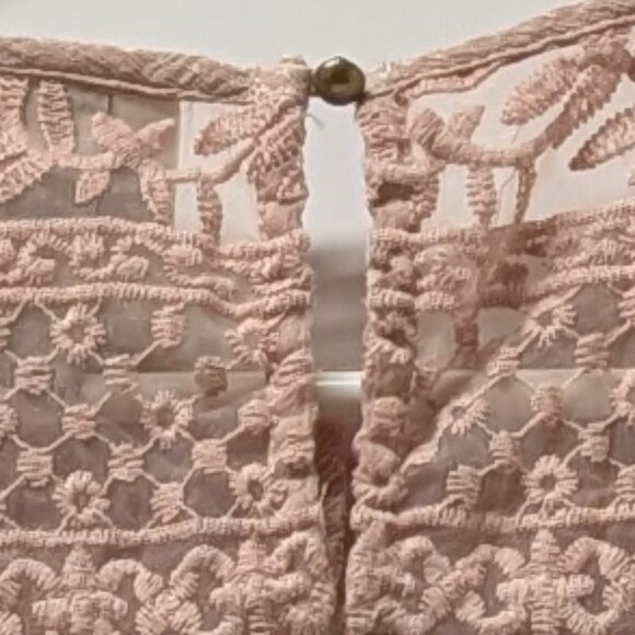 Knox Rose Lace Embellished Tank Top in Dusty Pink - Picture 6 of 8